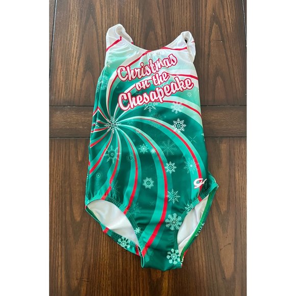 GK Other - GK Gymnastics Leotard Christmas On The Chesapeake Meet Adult Extra Small